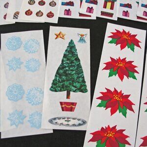 Creative Memories, Stickers Christmas Tree, Snowflakes,  Ornaments, Poinsetta♥